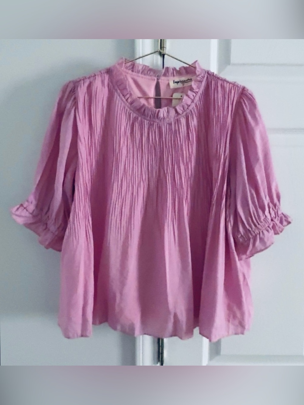 IMPRESSIONS SOUTHERN CHIC TOP IN PINK• Size Large - Picture 4 of 14